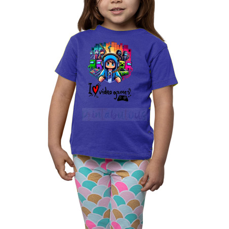 Printabulous® Kids Gaming Power-Up Printed Pure Cotton Unisex T-Shirts D4