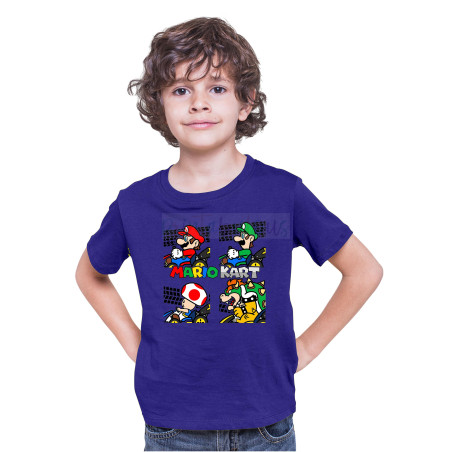 Printabulous® Kids Gaming Power-Up Super Mario Printed Unisex T-Shirts D8