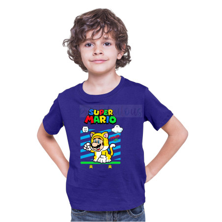 Printabulous® Kids Gaming Power-Up Super Mario Printed Unisex T-Shirts D10