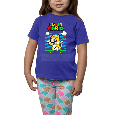 Printabulous® Kids Gaming Power-Up Super Mario Printed Unisex T-Shirts D10