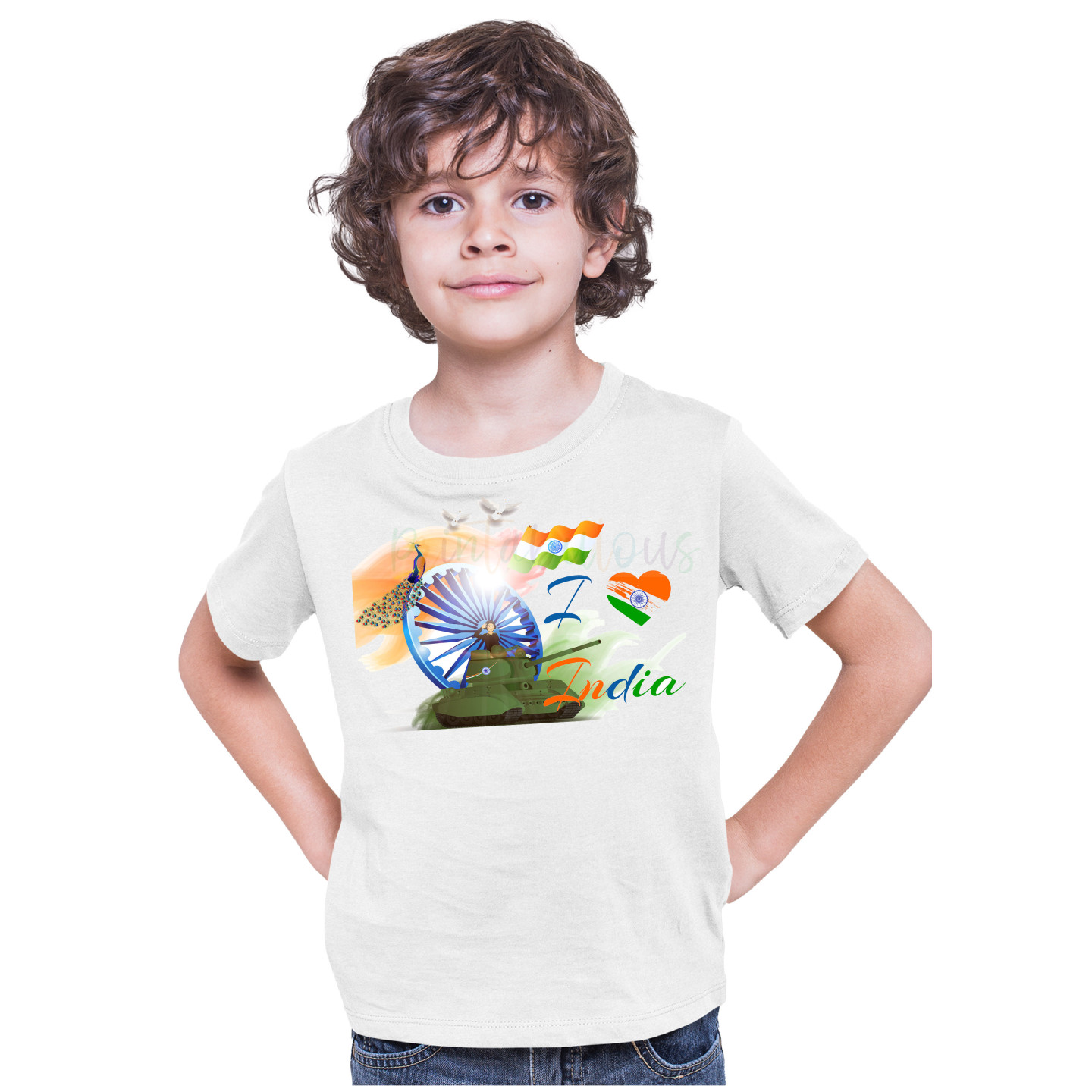 I Love India | 15th August | 26 Jan Quick Dry Unisex T-Shirts | Kids 37