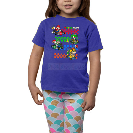 Printabulous® Kids Gaming Power-Up Super Mario Printed Unisex T-Shirts D12