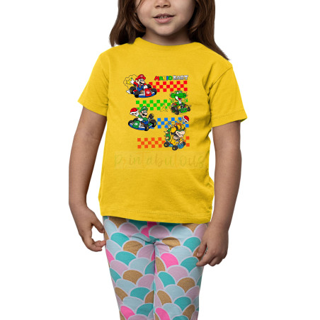 Printabulous® Kids Gaming Power-Up Super Mario Printed Unisex T-Shirts D12
