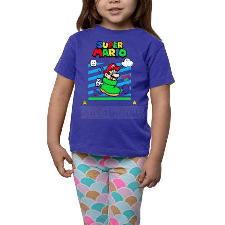 Printabulous® Kids Gaming Power-Up Super Mario Printed Unisex T-Shirts D13