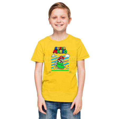Printabulous® Kids Gaming Power-Up Super Mario Printed Unisex T-Shirts D13