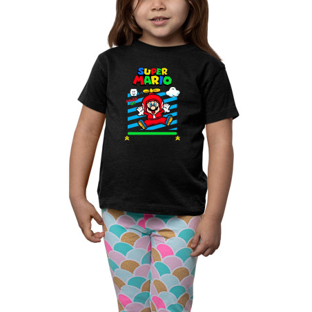 Kids Gaming Power-Up Super Mario Printed Unisex T-Shirts D14