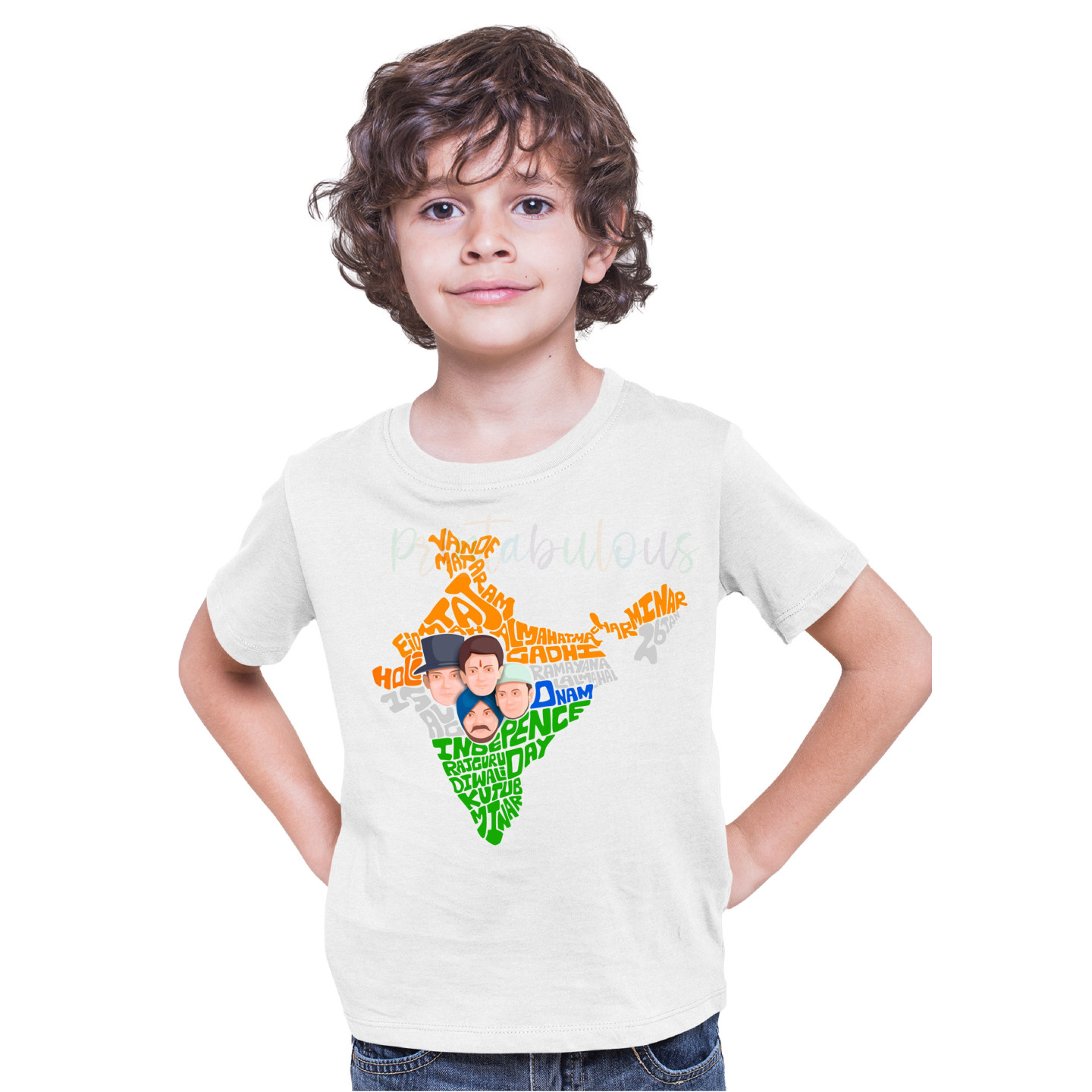 I Love India | 15th August | 26 Jan Quick Dry Unisex T-Shirts | Kids 40