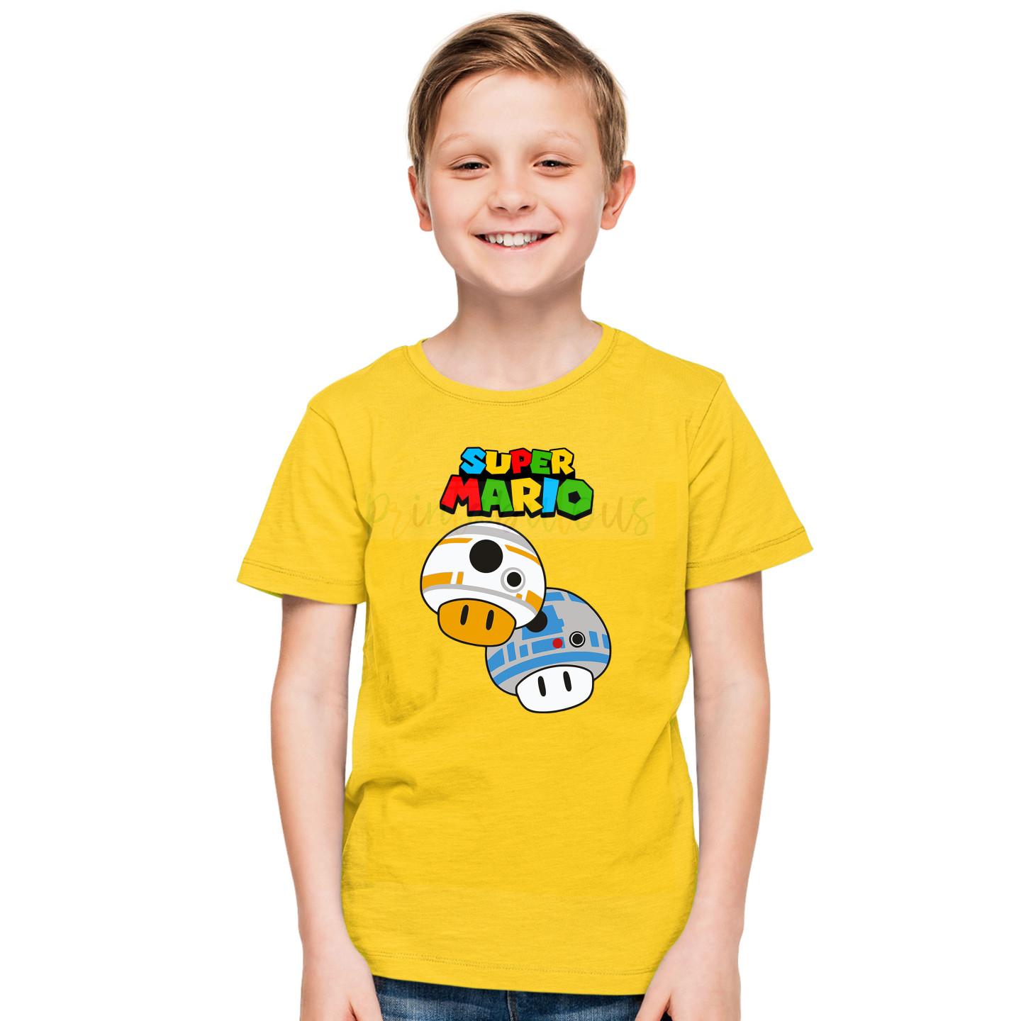 Kids Gaming Power-Up Printed Unisex T-Shirts D23