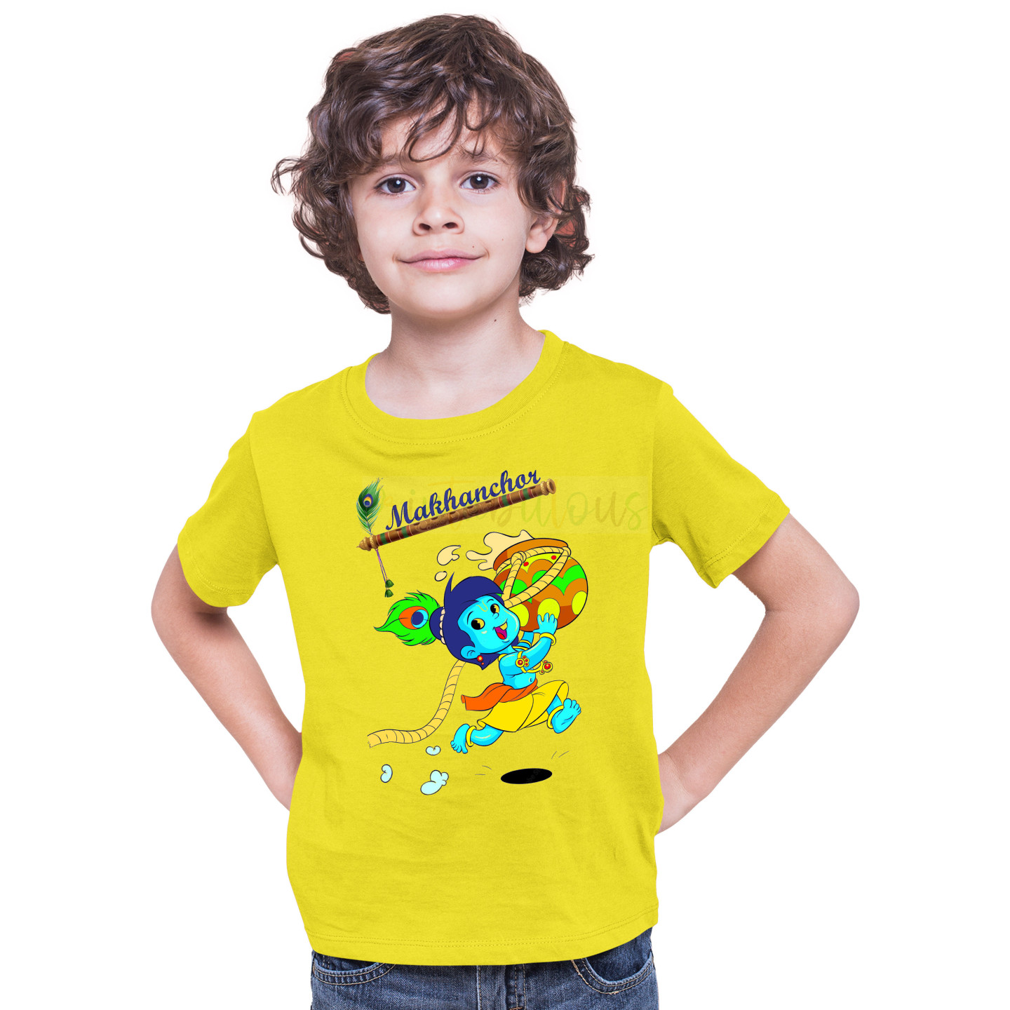 Shri Hare Krishna Janamashtmi Tshirts for Kids D1
