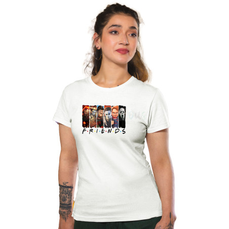 Bio-Washed Pure Cotton Trendy Tees with Latest Prints Half Sleeves Friends
