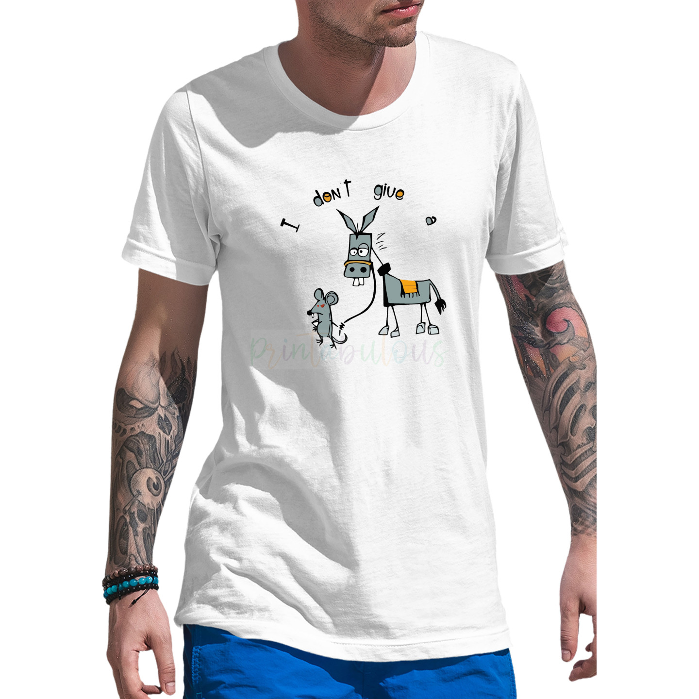 Bio-Washed Pure Cotton Trendy Tees with Latest Prints Half Sleeves Rat Ass