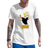 Johnny Bravo Half Sleeves Round Neck T-Shirt for Adults Pure Cotton D2