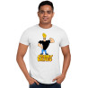 Johnny Bravo Half Sleeves Round Neck T-Shirt for Adults Pure Cotton