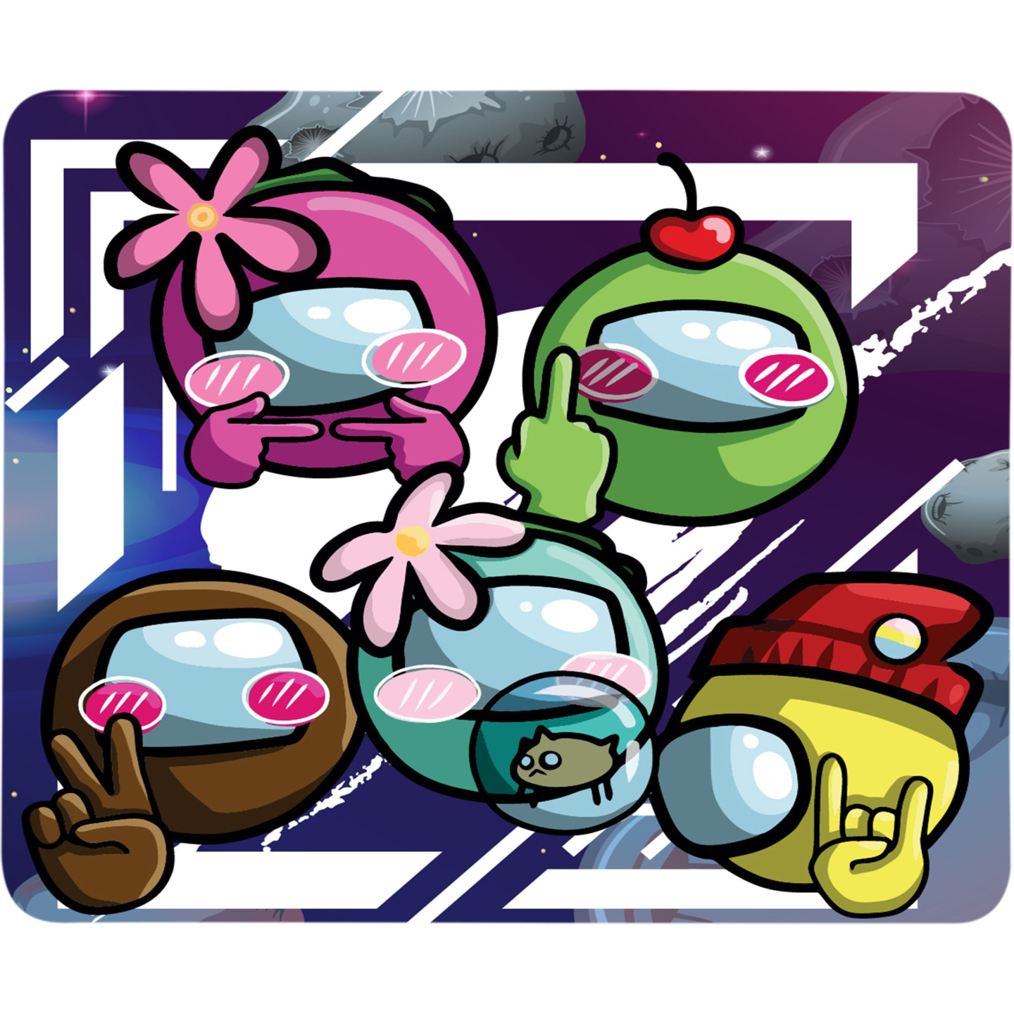 Colorful Printed Mouse Pad, D-19