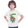 Minecraft Half Sleeves Round Neck T-Shirt for Kids D5