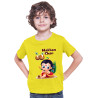 Polyester Hare Krishna Janamashtmi Tshirts for Kids D14