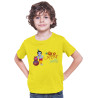 Polyester Hare Krishna Janamashtmi Tshirts for Kids D15