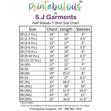 Printabulous® Polyester Hare Krishna Janamashtmi Tshirts for Kids D18