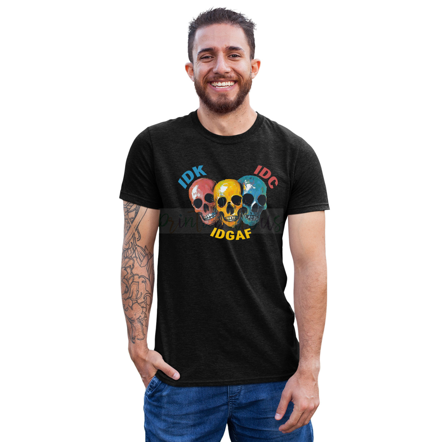 Bio-Washed Pure Cotton Trendy Tees with Latest Prints Half SleevesD2