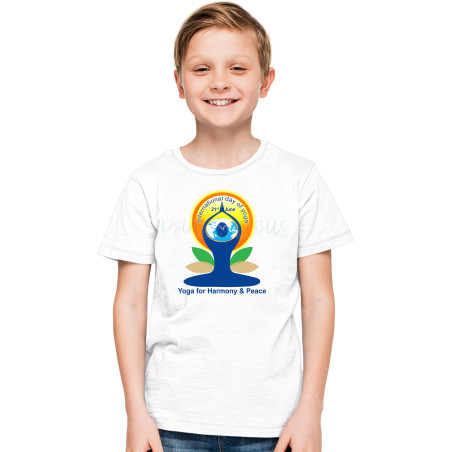 International Yoga Day Half Sleeve Round Neck T-Shirt – Pure Cotton,  Prints D2