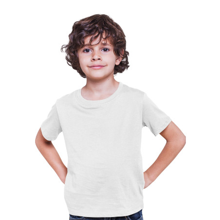 Pure Cotton Classic Round Neck Solid Colour Plain Half-Sleeve T-Shirt for Kids