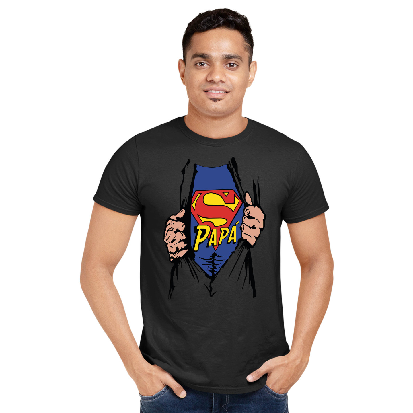 Super Dad Celebration Tee - Comfort & Style for Every Superhero Dad Pure Cotton T-shirt Unisex latest print D8