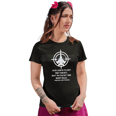 Printabulous®  Operation Sindoor Tribute T-Shirt – Half Sleeves, Round Neck, Pure Cotton D5
