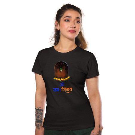 Printabulous®  Shiv Ji  Print Unisex Pure Cotton Half Sleeves T-Shirt Adults D-8