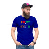 I Love My India T-Shirt Pure Cotton Half Sleeve Round Neck T-Shirts For Adult D2