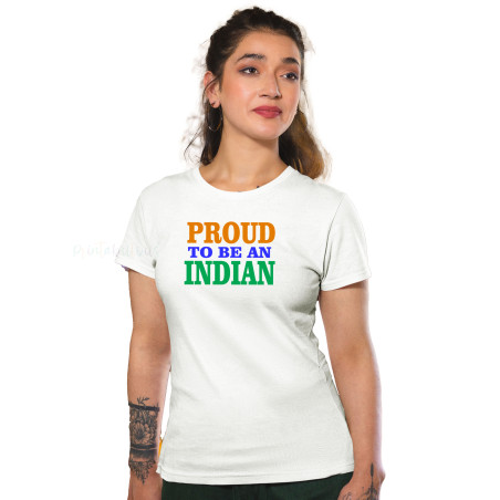 I Love My India T-Shirt Pure Cotton Half Sleeve Round Neck T-Shirts For Adult D6