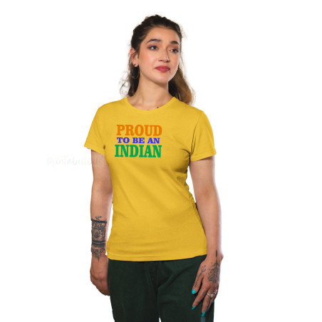 I Love My India T-Shirt Pure Cotton Half Sleeve Round Neck T-Shirts For Adult D6