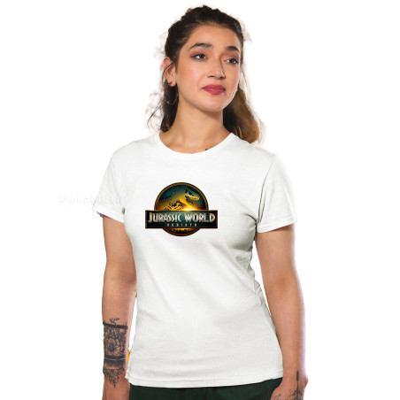 Jurassic Park T-Shirt  Half Sleeve Round Neck T-Shirt D1