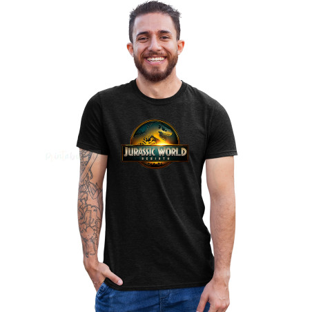 Jurassic Park T-Shirt  Half Sleeve Round Neck T-Shirt D1