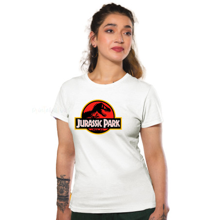 Jurassic Park T-Shirt  Half Sleeve Round Neck T-Shirt D3