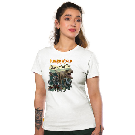 Jurassic Park T-Shirt  Half Sleeve Round Neck T-Shirt D4