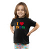 I Love My India T-Shirt Pure Cotton Half Sleeve Round Neck T-Shirts For Kids D1