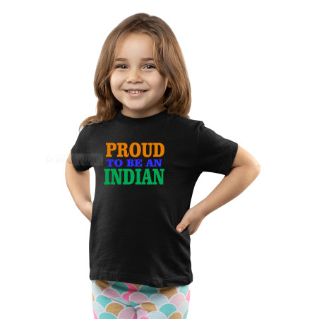 I Love My India T-Shirt Pure Cotton Half Sleeve Round Neck T-Shirts For Kids D6