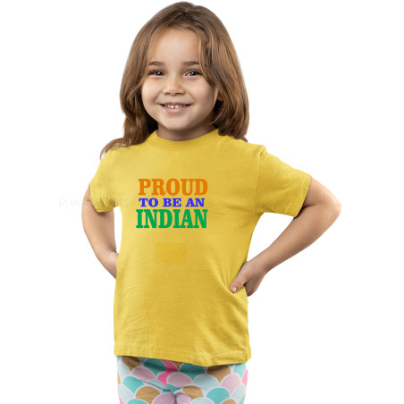 I Love My India T-Shirt Pure Cotton Half Sleeve Round Neck T-Shirts For Kids D6