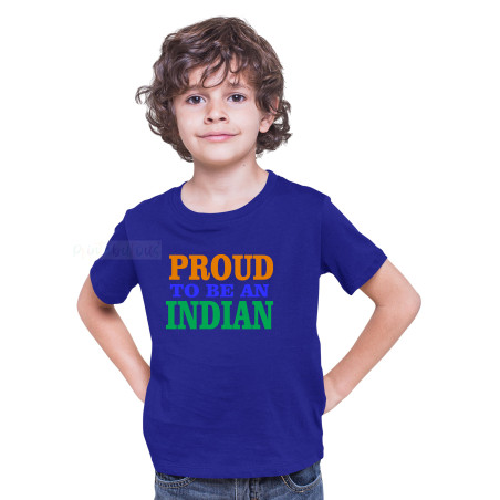 I Love My India T-Shirt Pure Cotton Half Sleeve Round Neck T-Shirts For Kids D6