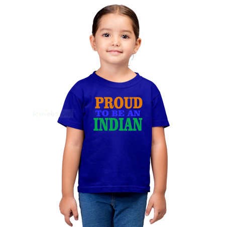 I Love My India T-Shirt Pure Cotton Half Sleeve Round Neck T-Shirts For Kids D6