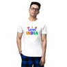 I Love My India T-Shirt Pure Cotton Half Sleeve Round Neck T-Shirts For Adult D5