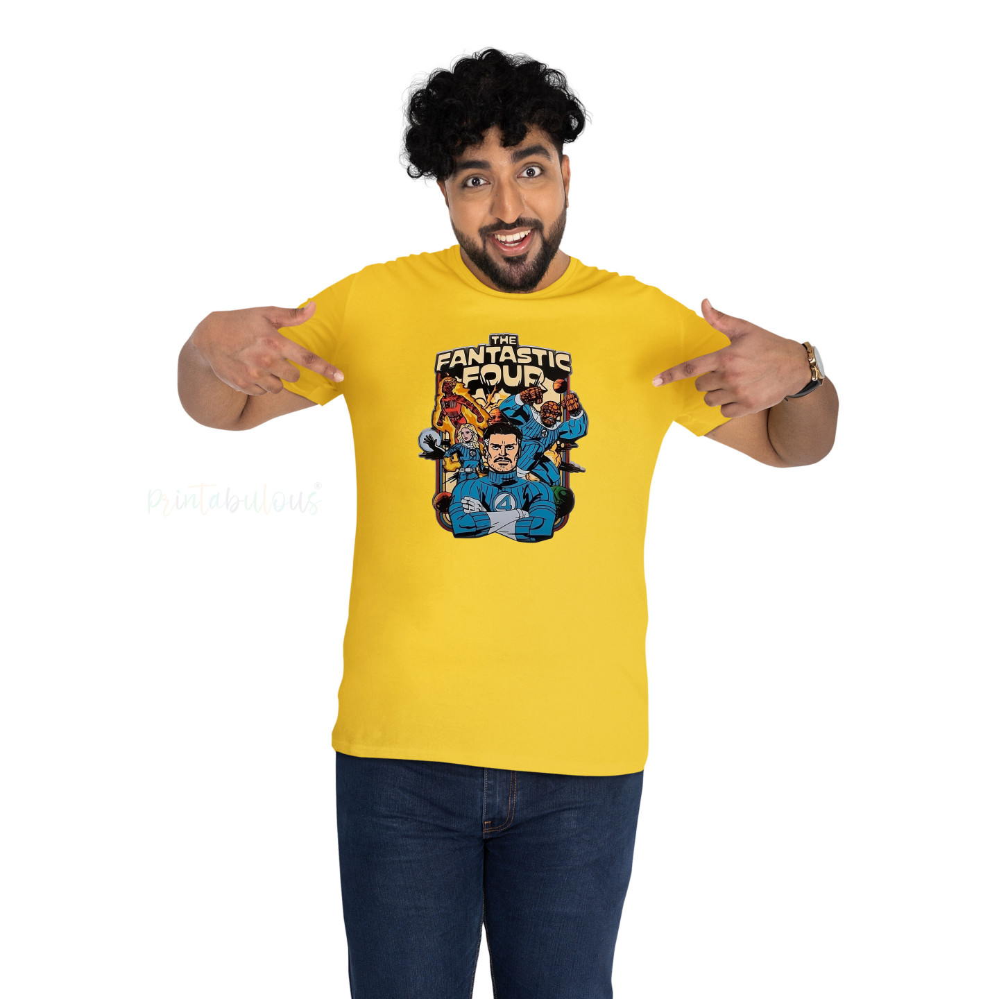 Fantastic Four Pure Cotton T-Shirt Latest Prints Pure Cotton for Adults D1
