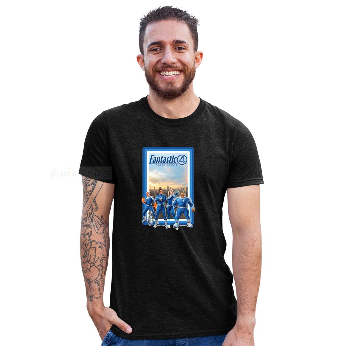 Fantastic Four Pure Cotton T-Shirt Latest Prints Pure Cotton for Adults D2