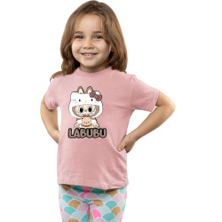 Labubu Girls Round Neck...