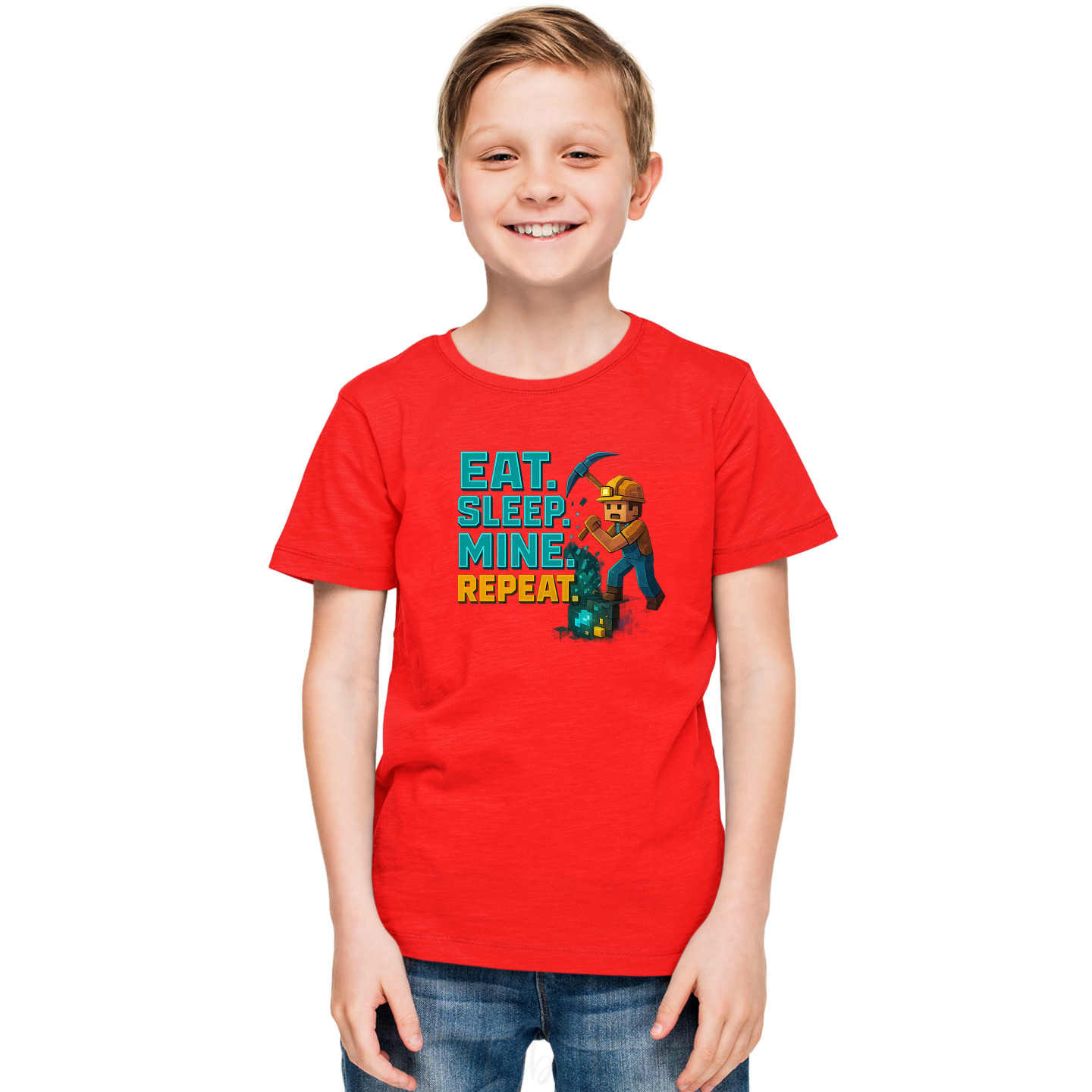 Kids Gamer Mode Half-Sleeve Pure Cotton T-Shirt Latest Print MineD1