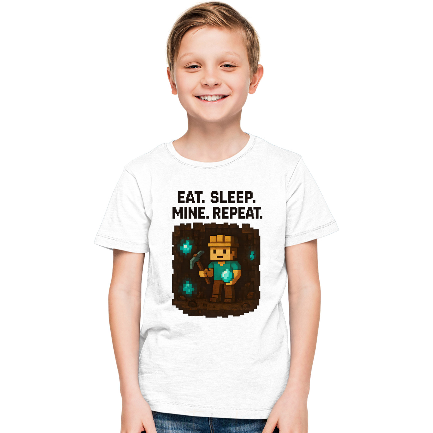 Kids Gamer Mode Half-Sleeve Pure Cotton T-Shirt Latest Print MineD2