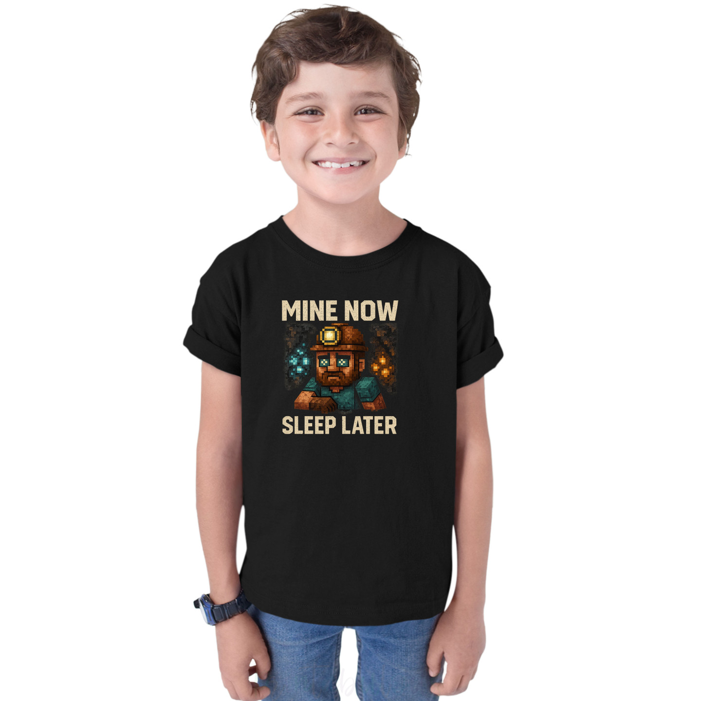 Kids Gamer Mode Half-Sleeve Pure Cotton T-Shirt Latest Print MineD6