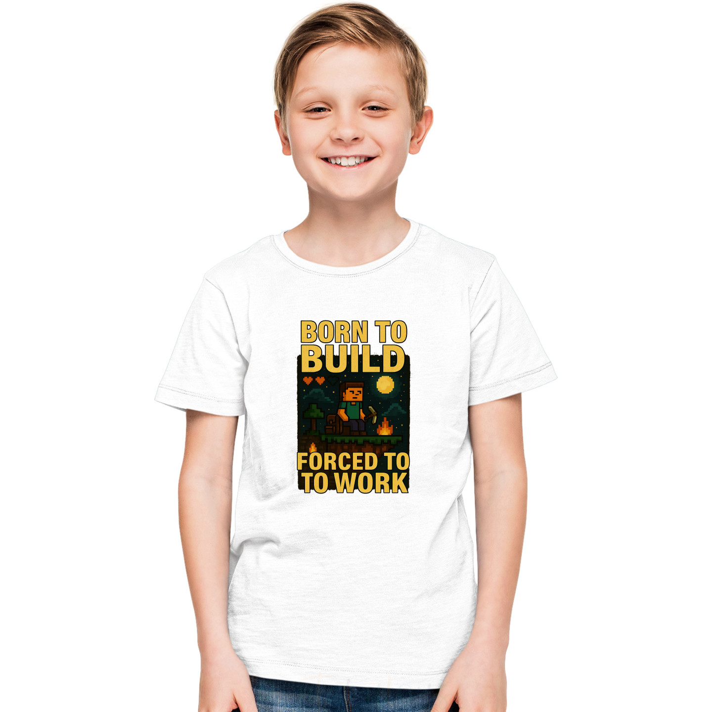 Kids Gamer Mode Half-Sleeve Pure Cotton T-Shirt Latest Print MineD10
