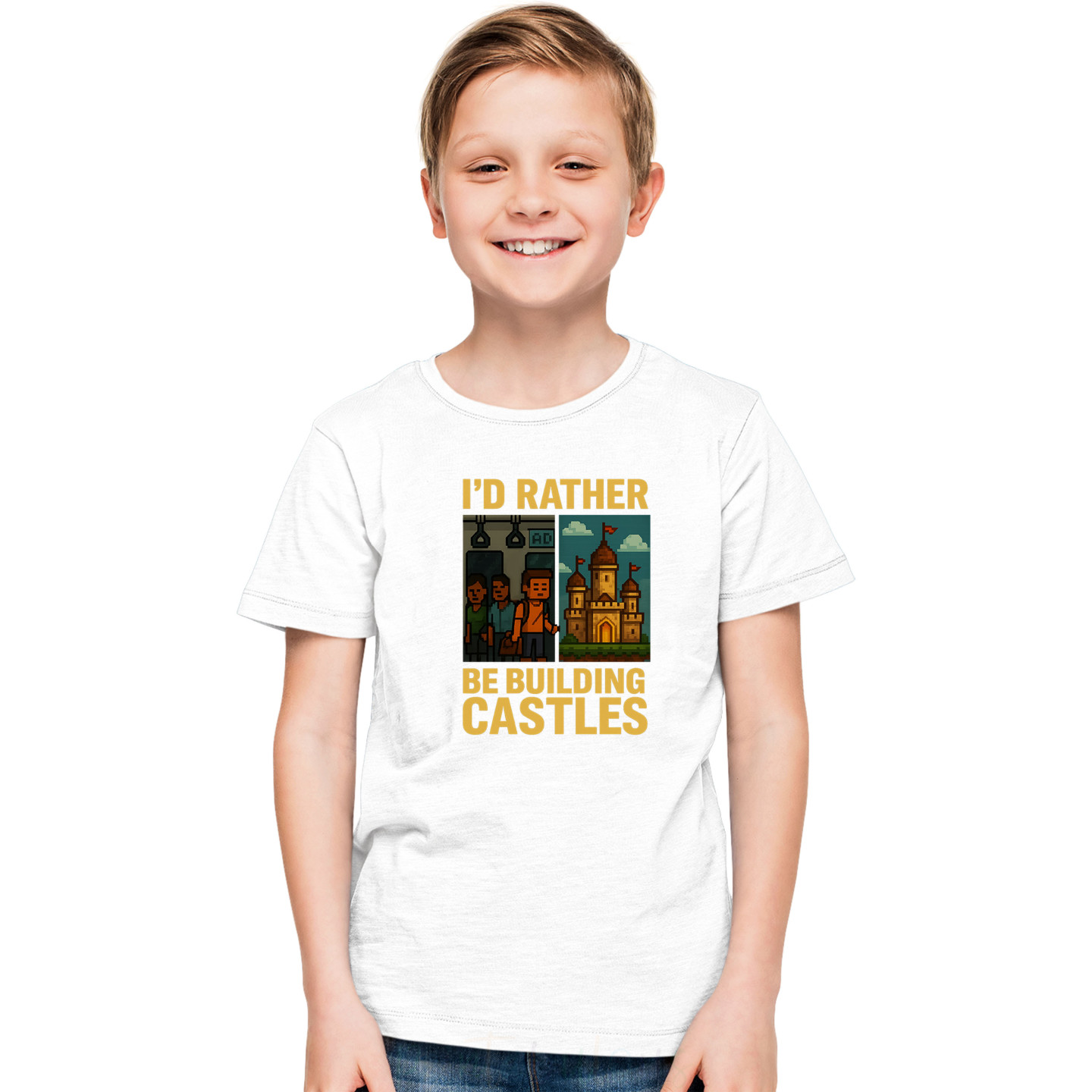 Kids Gamer Mode Half-Sleeve Pure Cotton T-Shirt Latest Print MineD11