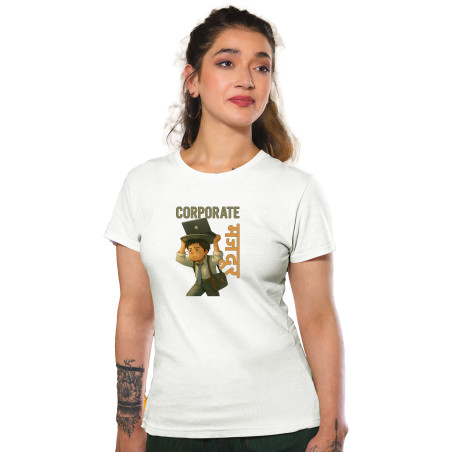 Funny Quirky Streetwear Half Sleeves Pure Cotton T-Shirt for Adults D5